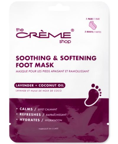 Маска для ног The Crème Shop Soothing & Softening, 3-Pk.