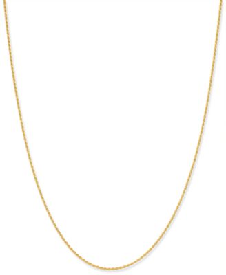 Giani Bernini Thin Rope Chain 16" Necklace (1.5mm) in 18k Gold-Plate Over Sterling Silver, Created for Macy's (Also in Sterling Silver)