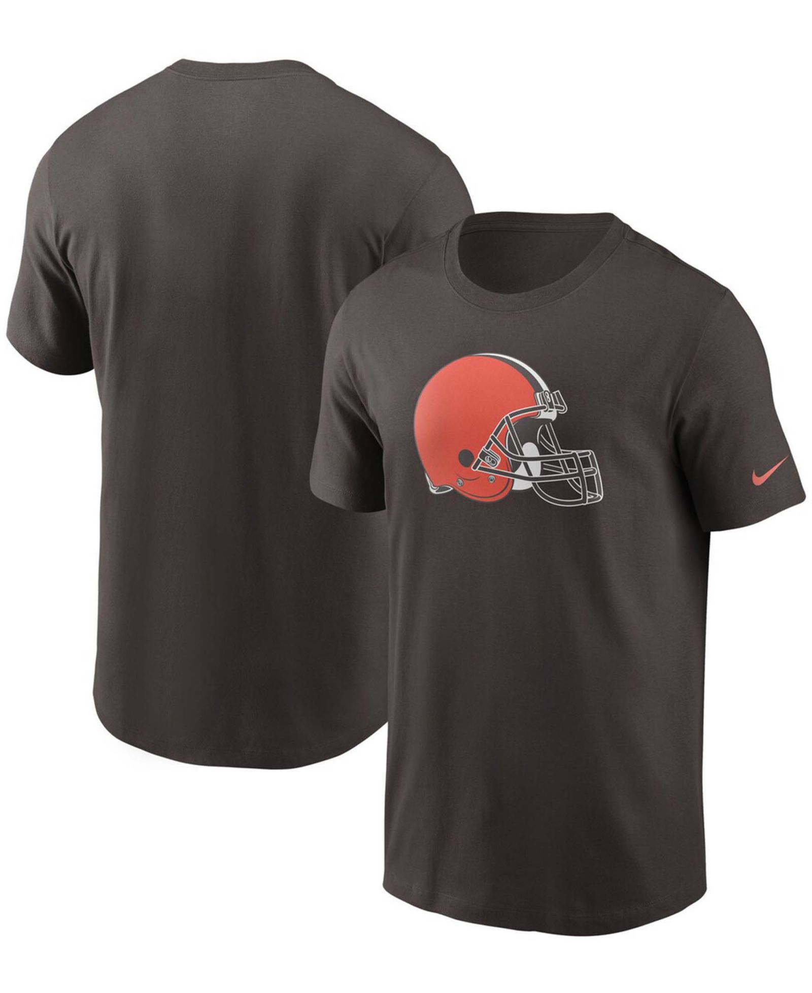 Men's Brown Cleveland Browns Primary Logo T-shirt