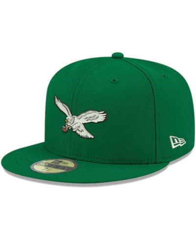 Мужская кепка 59FIFTY fitted Philadelphia Eagles Omaha Throwback, зеленый Kelly Green