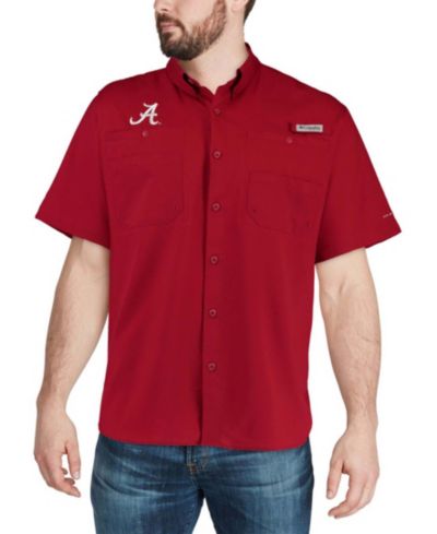 Мужская рубашка Columbia Alabama Crimson Tide PFG Tamiami