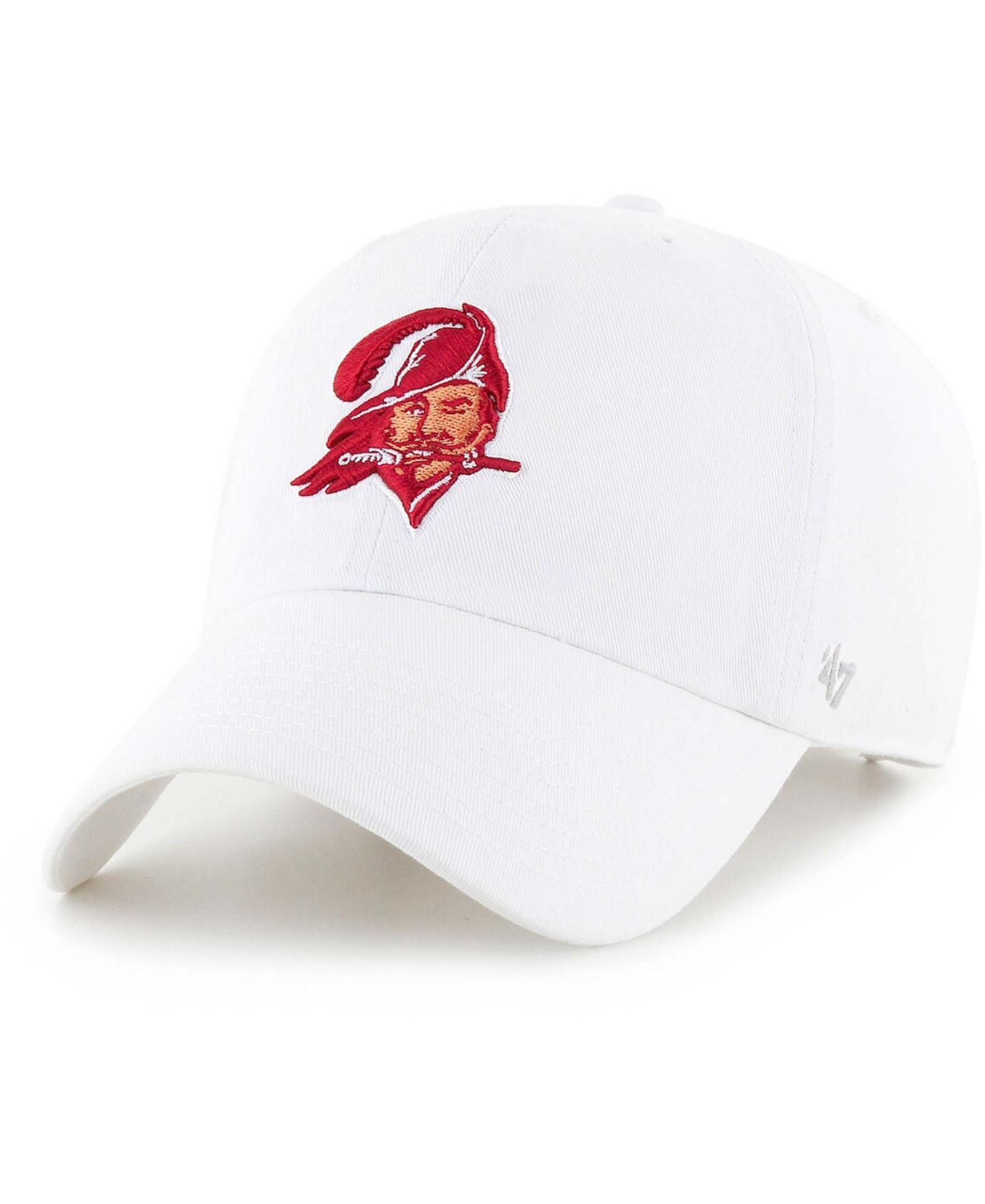 Мужская кепка '47 Men's White Tampa Bay Buccaneers Legacy Clean Up Adjustable