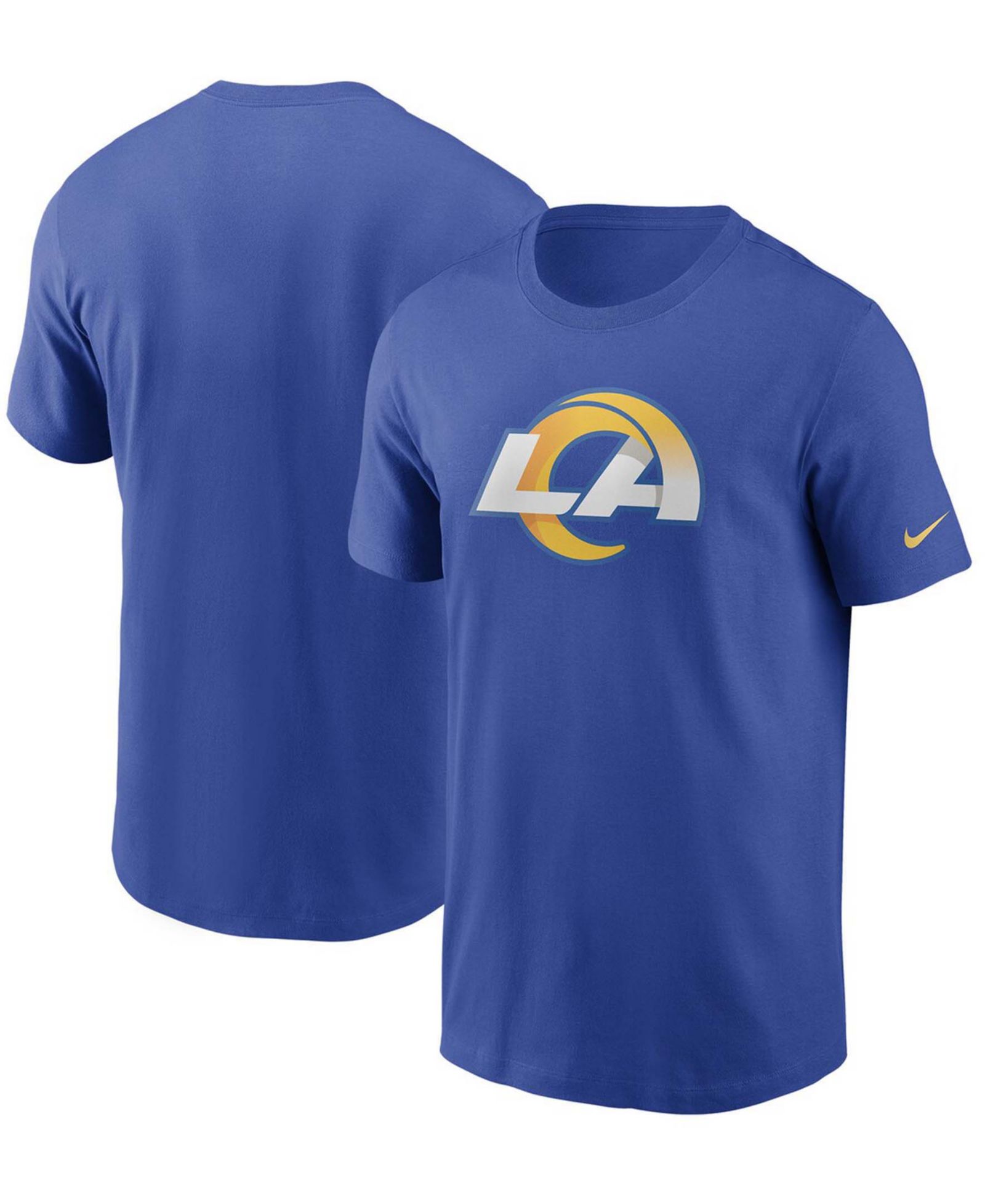Мужская футболка Nike Royal Los Angeles Rams с основным логотипом