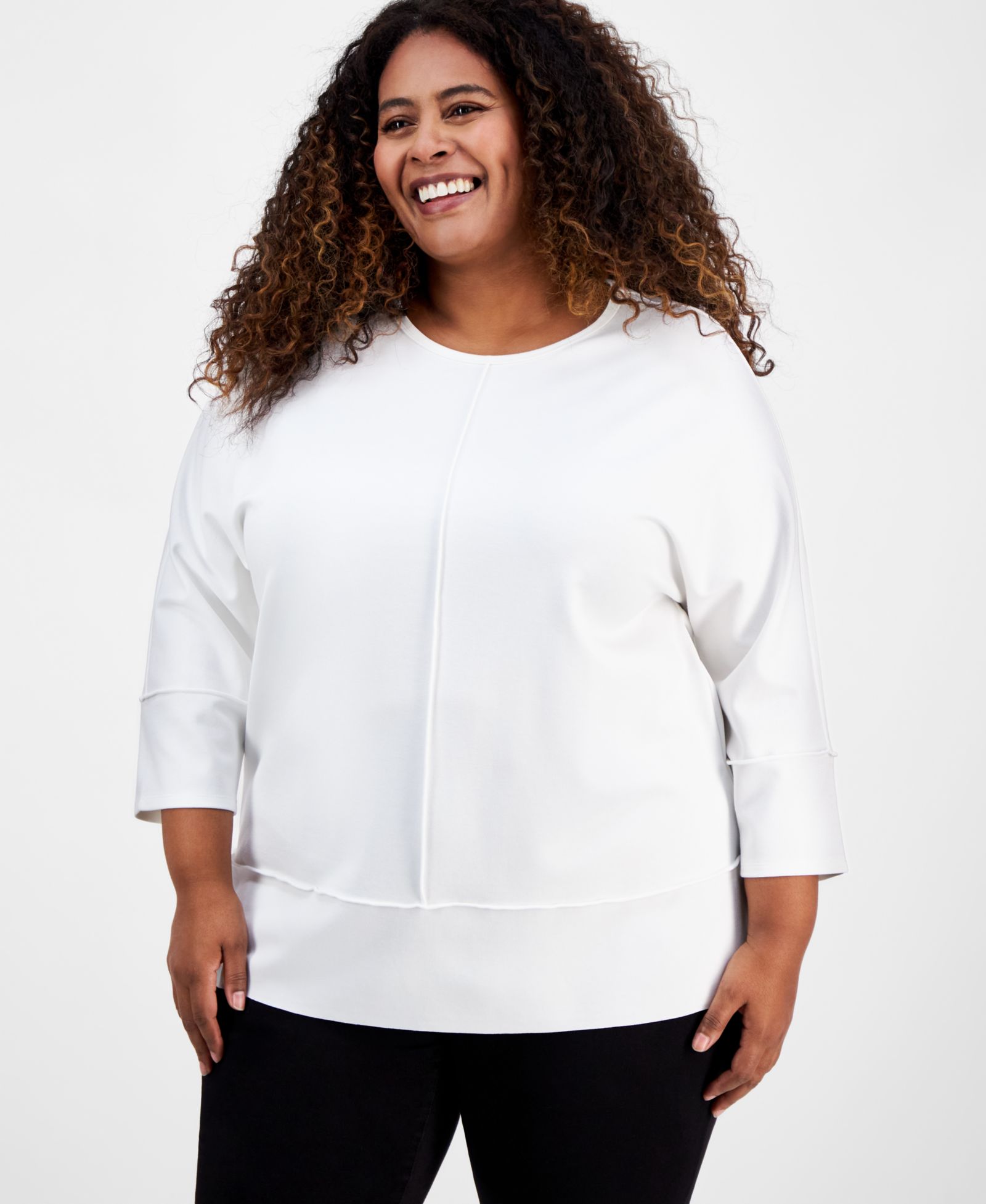 Женский туник Jones New York Plus Size Dolman-Sleeve
