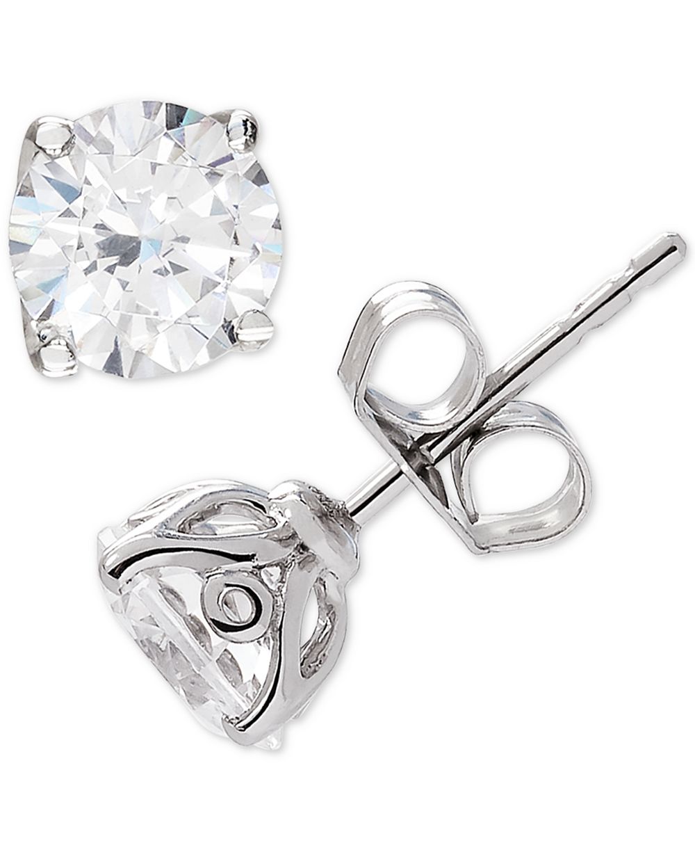IGI Certified Lab Grown Diamond Stud Earrings (1-1/2 ct. t.w.) in 14k White or Yellow Gold