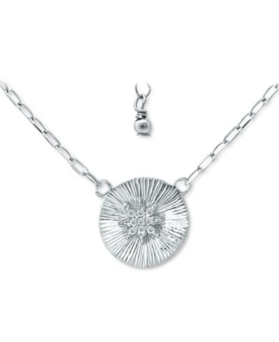 Подвеска Giani Bernini Cubic Zirconia Star Disc, 16" + 2"