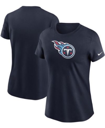Женская футболка Nike Tennessee Titans Logo Essential темно-синего цвета