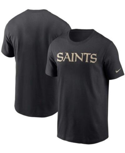 Мужская футболка Nike Black New Orleans Saints Team Wordmark