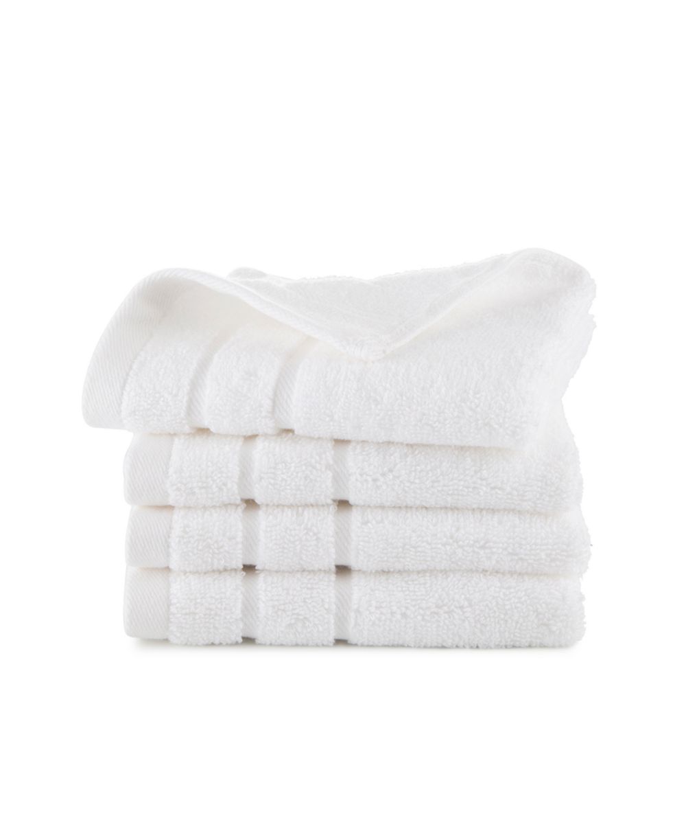 Clean Design Home x Martex Low Lint 4 Pack Supima Cotton Washcloths