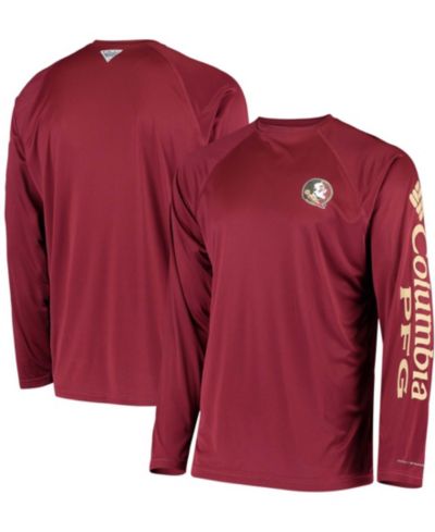 Мужской PFG Garnet Florida State Seminoles Terminal Tackle Omni-Shade Long Sleeve T-shirt