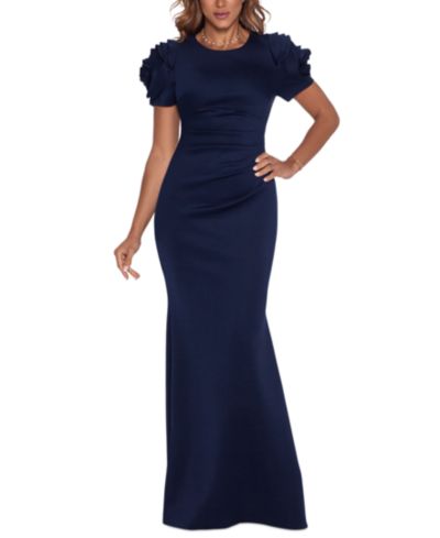 Женское вечернее платье XSCAPE Ruched Fit & Flare Gown