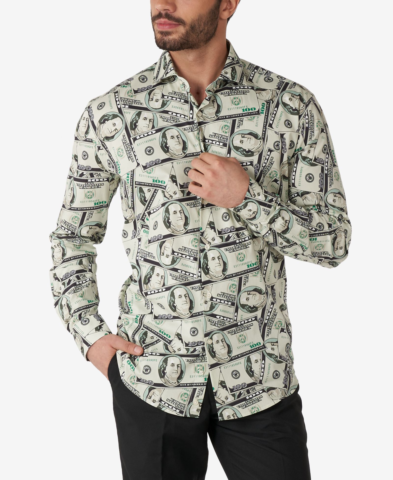Мужская рубашка с принтом OppoSuits
