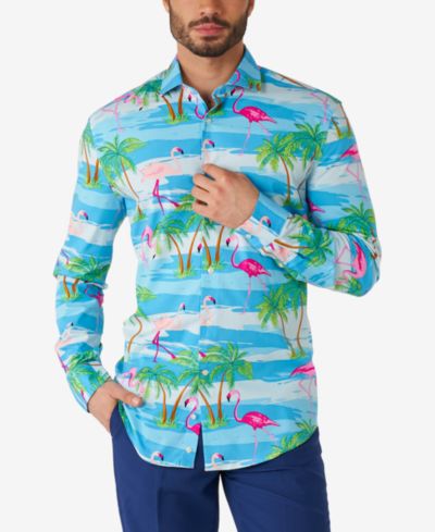 Мужская рубашка OppoSuits SHIRT LS Flaminguy