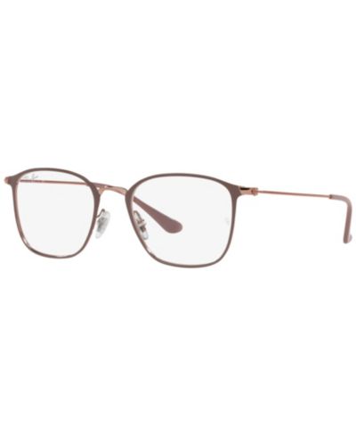 Ray-Ban Унисекс квадратные металлические очки RB6466 Optics