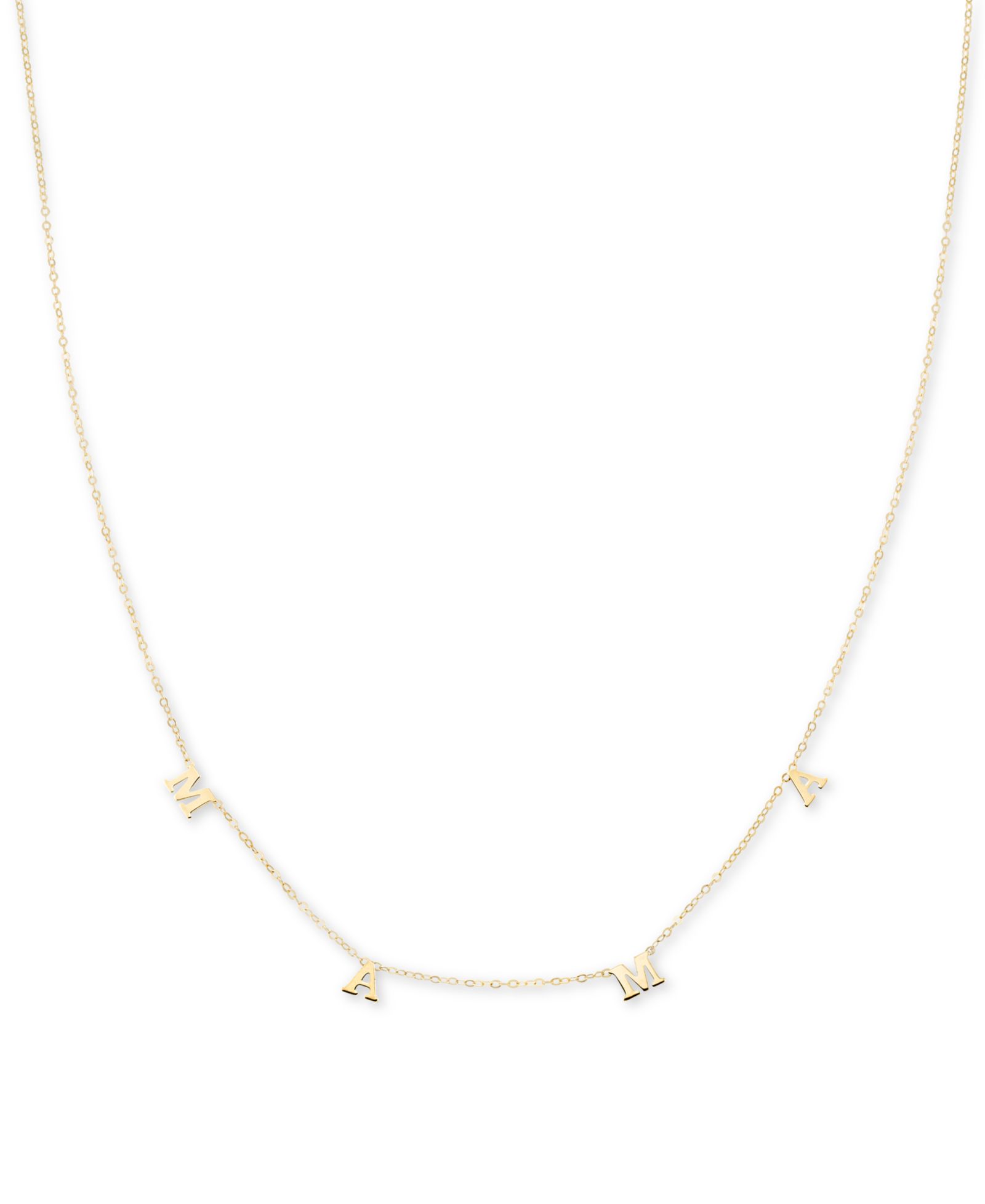 Ожерелье Statement Polished MAMA в 10k Gold, 18"