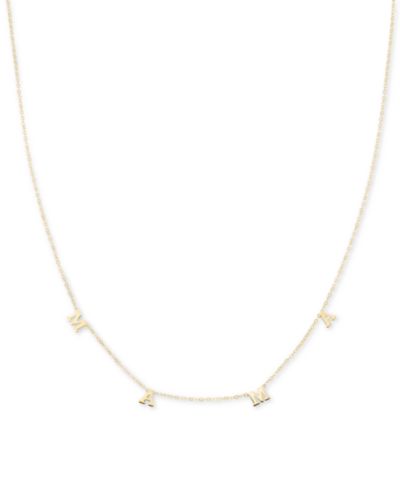 Ожерелье Statement Polished MAMA в 10k Gold, 18"