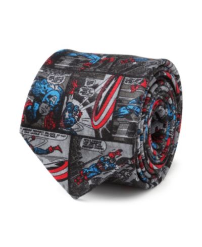 Мужской галстук Marvel Captain America Comic Tie