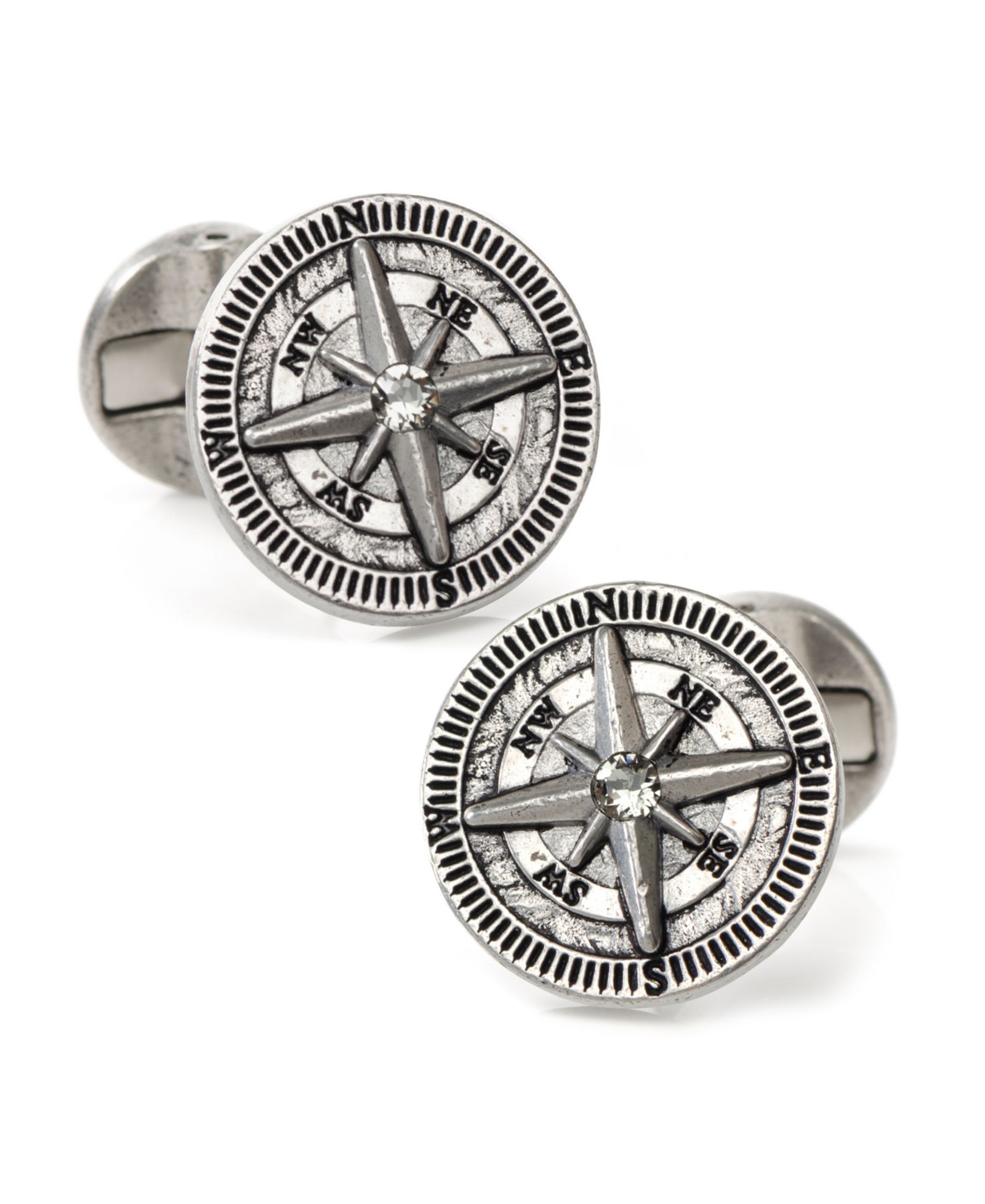 Ox & Bull Trading Co. Men's Antique Compass Cufflinks