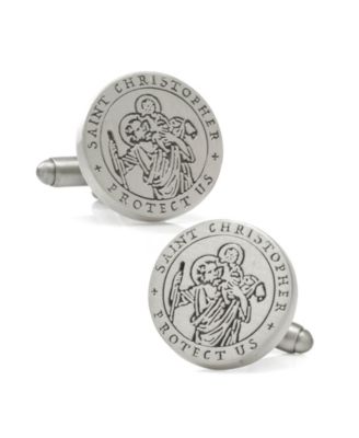 Мужские запонки Ox & Bull Trading Co. St. Christopher Amulet Cufflinks