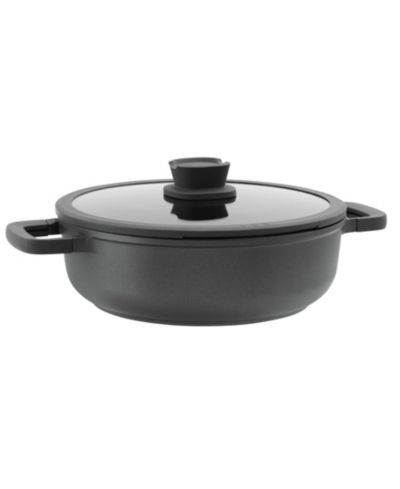 BergHOFF Leo Stone+ Nonstick Ceramic 11" Saute Pan with Lid 2-handle, 5qt