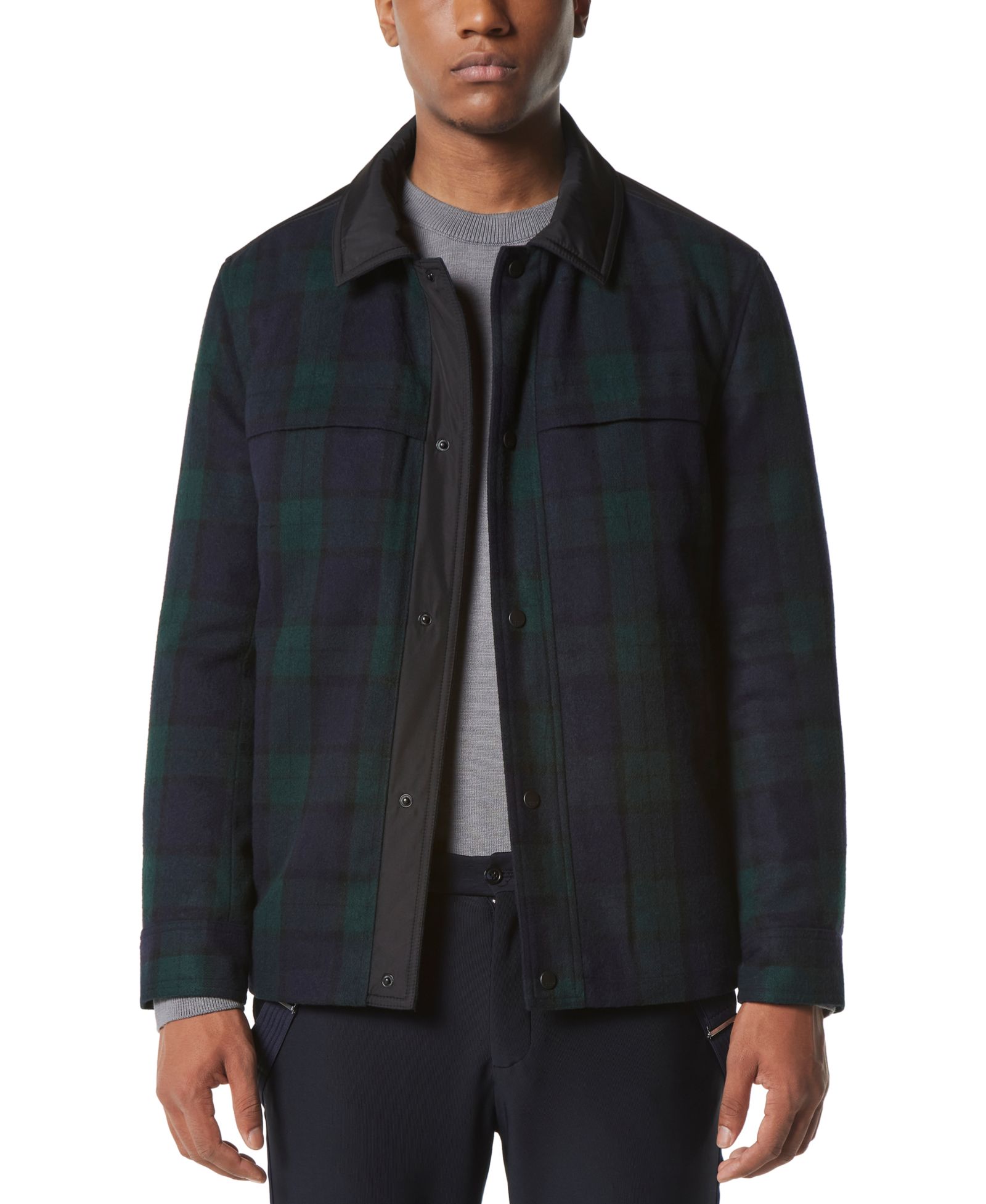 Marc New York Мужская рубашка-куртка Gosper Quilted Plaid