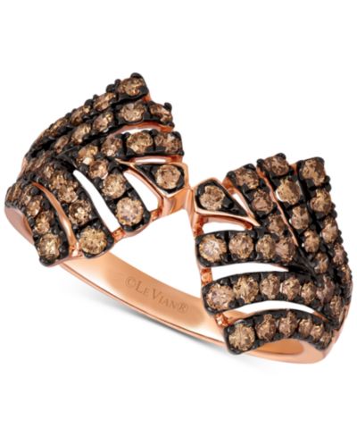 Le Vian Chocolatier® Chocolate Diamond Statement Ring (3/4 ct. t.w.) in 14k Rose Gold