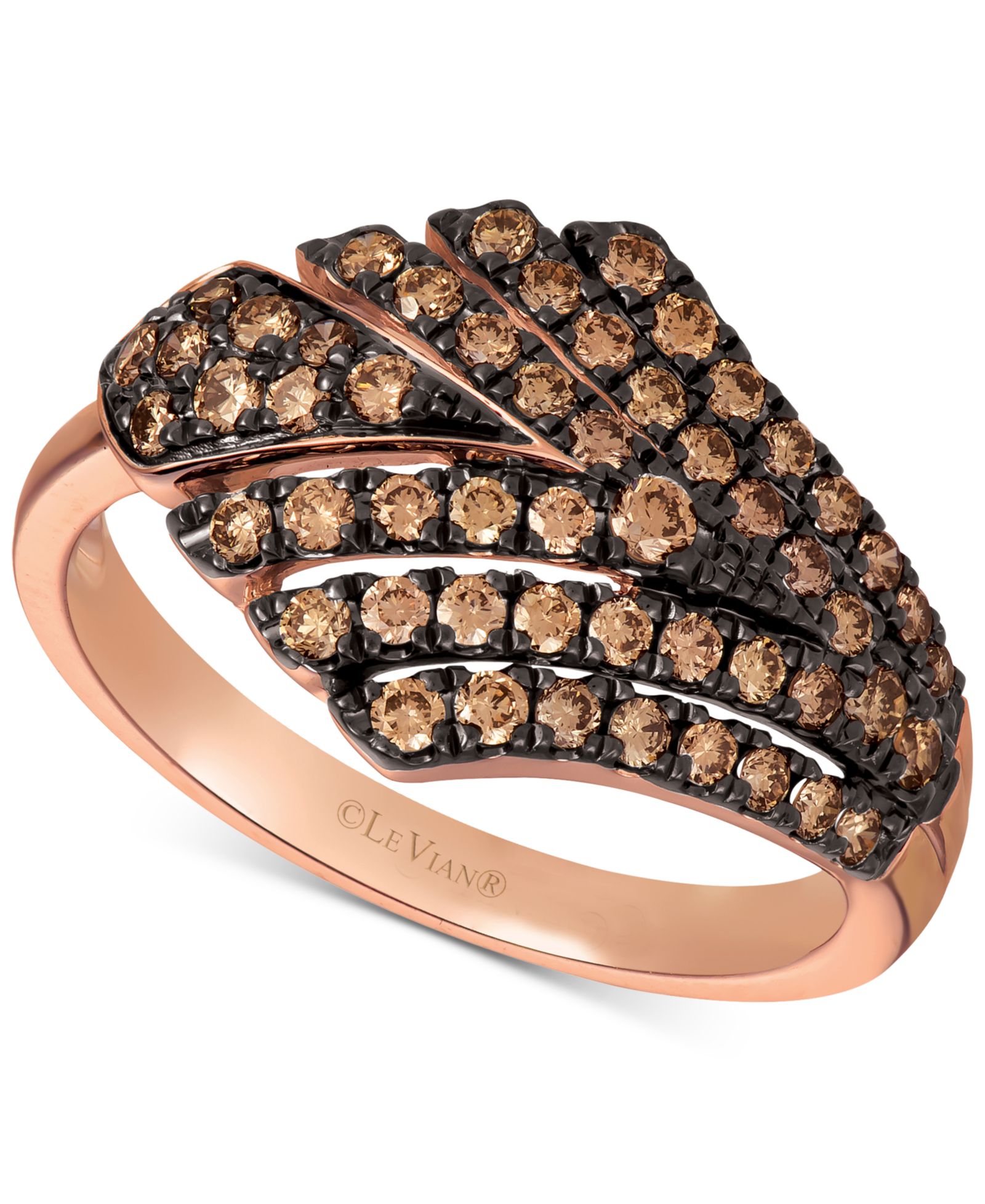 Le Vian® кольцо Chocolate Diamond (5/8 ct. t.w.) в 14k Rose Gold