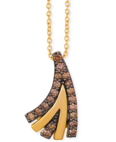 Le Vian Подвеска Chocolate Diamond в 14K золоте, 18" (3/8 ct. t.w.)