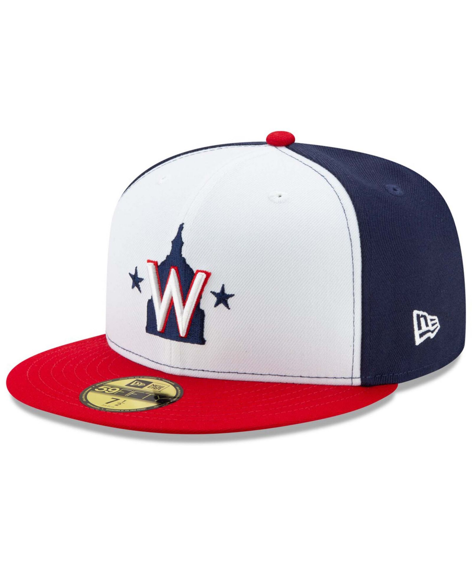 Мужская кепка New Era White Washington Nationals Alternate 2 2020 Authentic Collection On-Field 59FIFTY Fitted