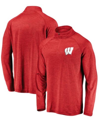 Fanatics Мужская куртка-зип с логотипом Wisconsin Badgers красного цвета