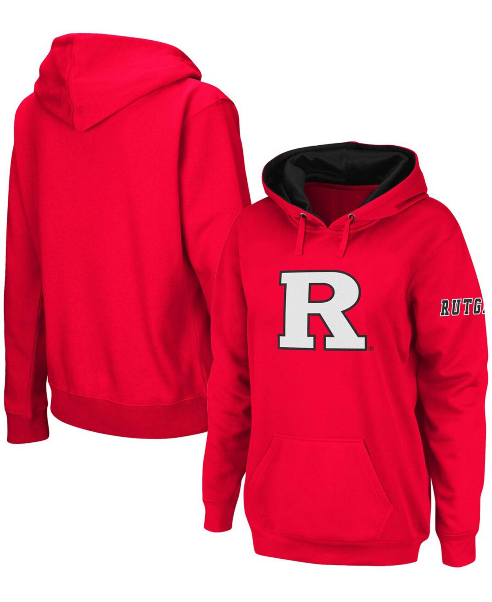 Женское худи Stadium Athletic Scarlet Rutgers Scarlet Knights Team Big Logo Pullover