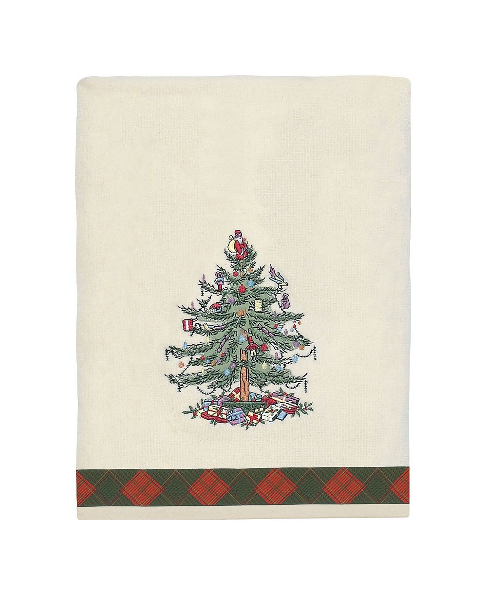 Полотенце для ванной Spode Tartan с вышивкой