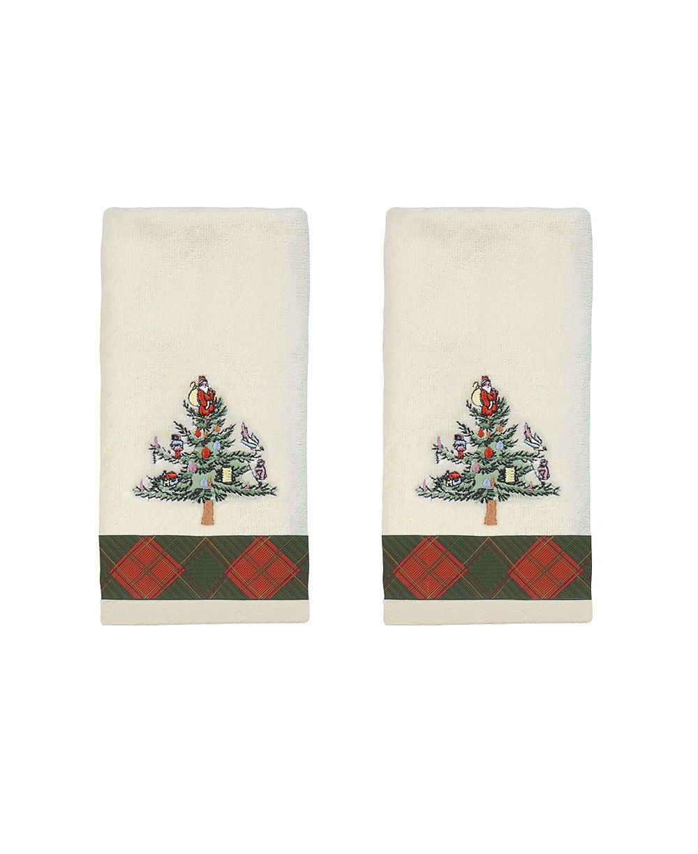 Набор полотенец для рук Spode Tartan с вышивкой, 2 шт.
