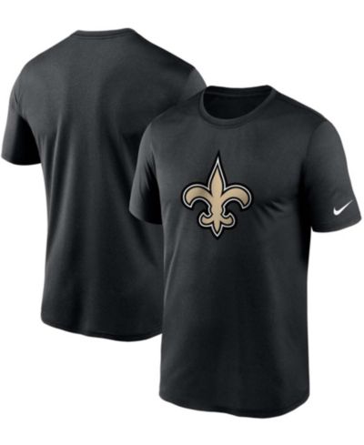 Мужская футболка Nike Black New Orleans Saints Logo Essential Legend Performance