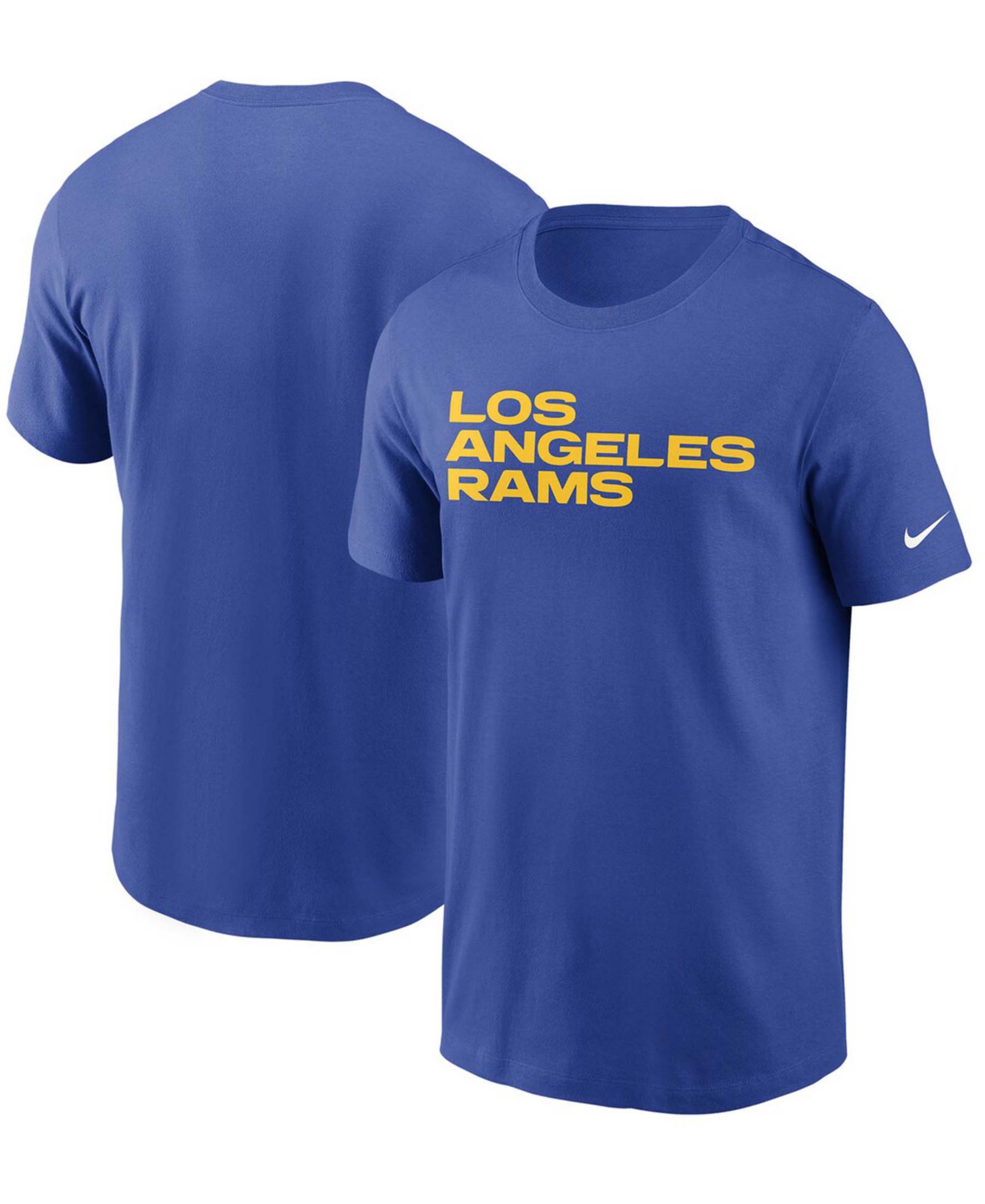 Мужская футболка Nike Royal Los Angeles Rams Team Wordmark