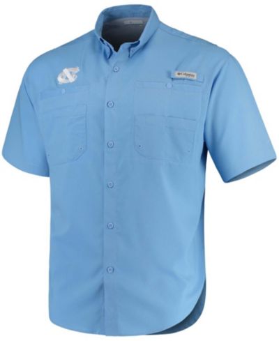 Мужская рубашка Columbia Light Blue North Carolina Tar Heels Tamiami
