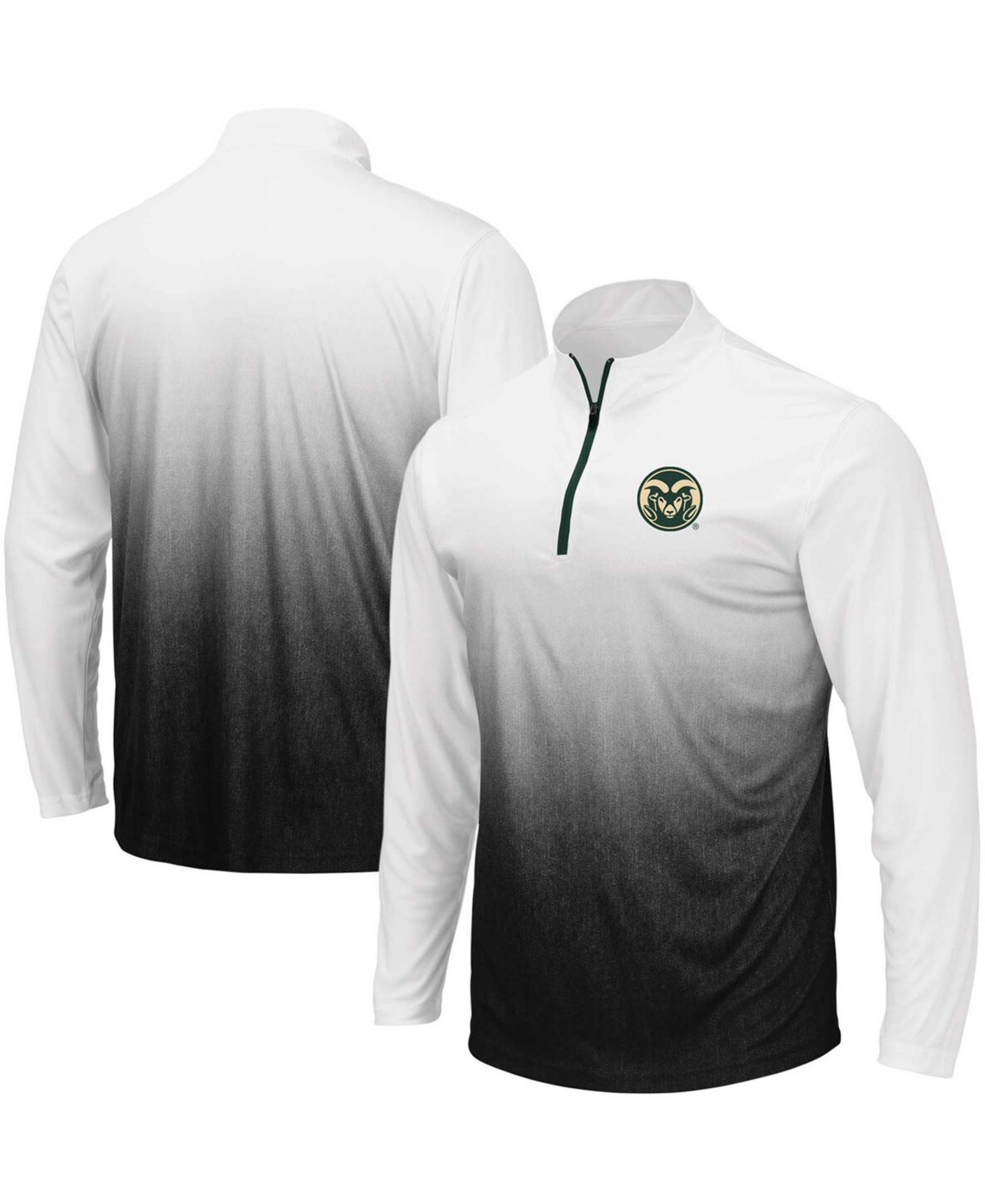Мужская серая куртка на молнию с логотипом команды Colorado State Rams