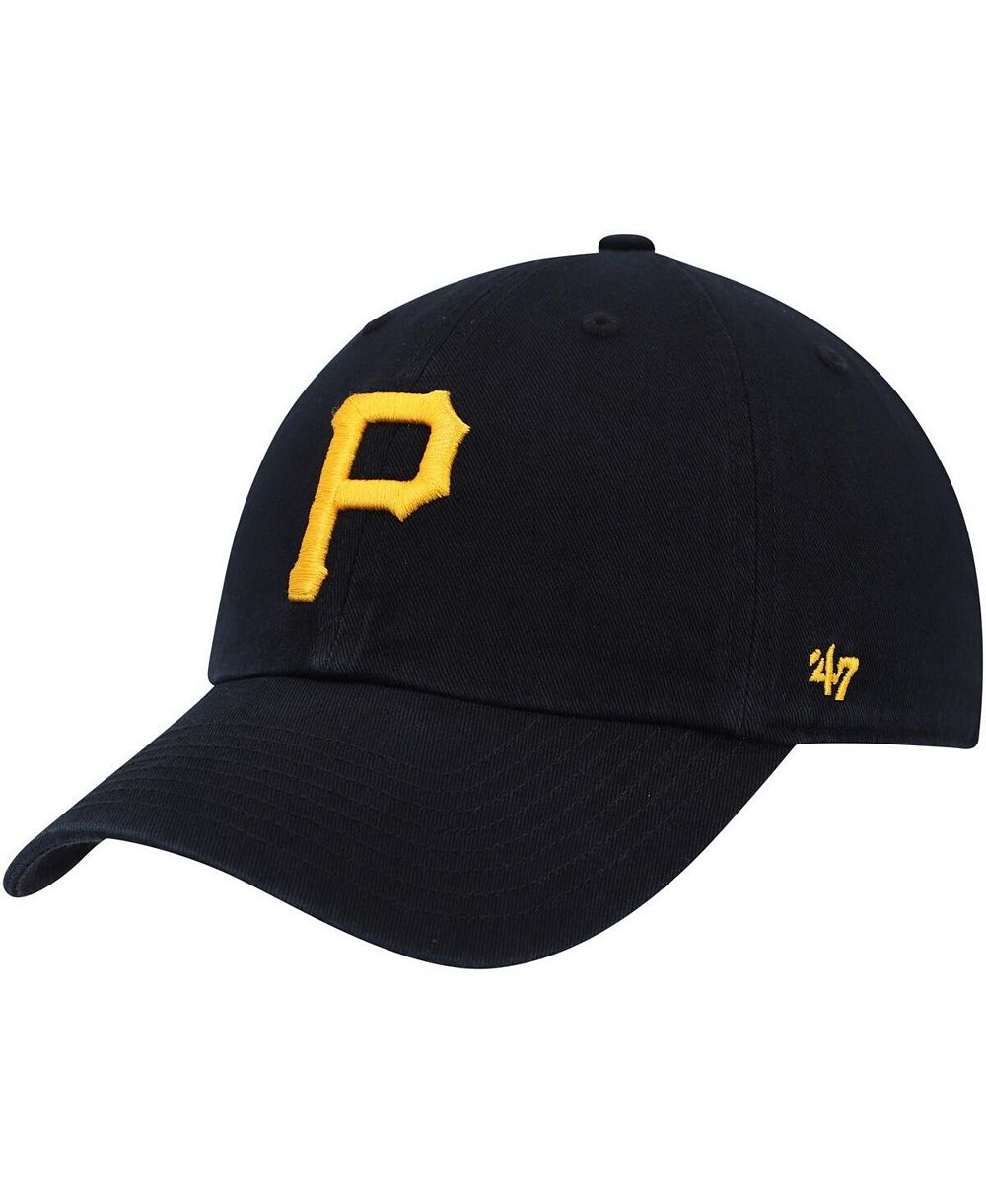 Мужская регулируемая кепка '47 Brand Pittsburgh Pirates Clean Up черного цвета