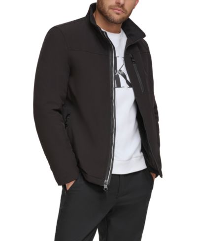 Calvin Klein Мужская куртка Soft Shell с подкладкой из шерсти Sherpa