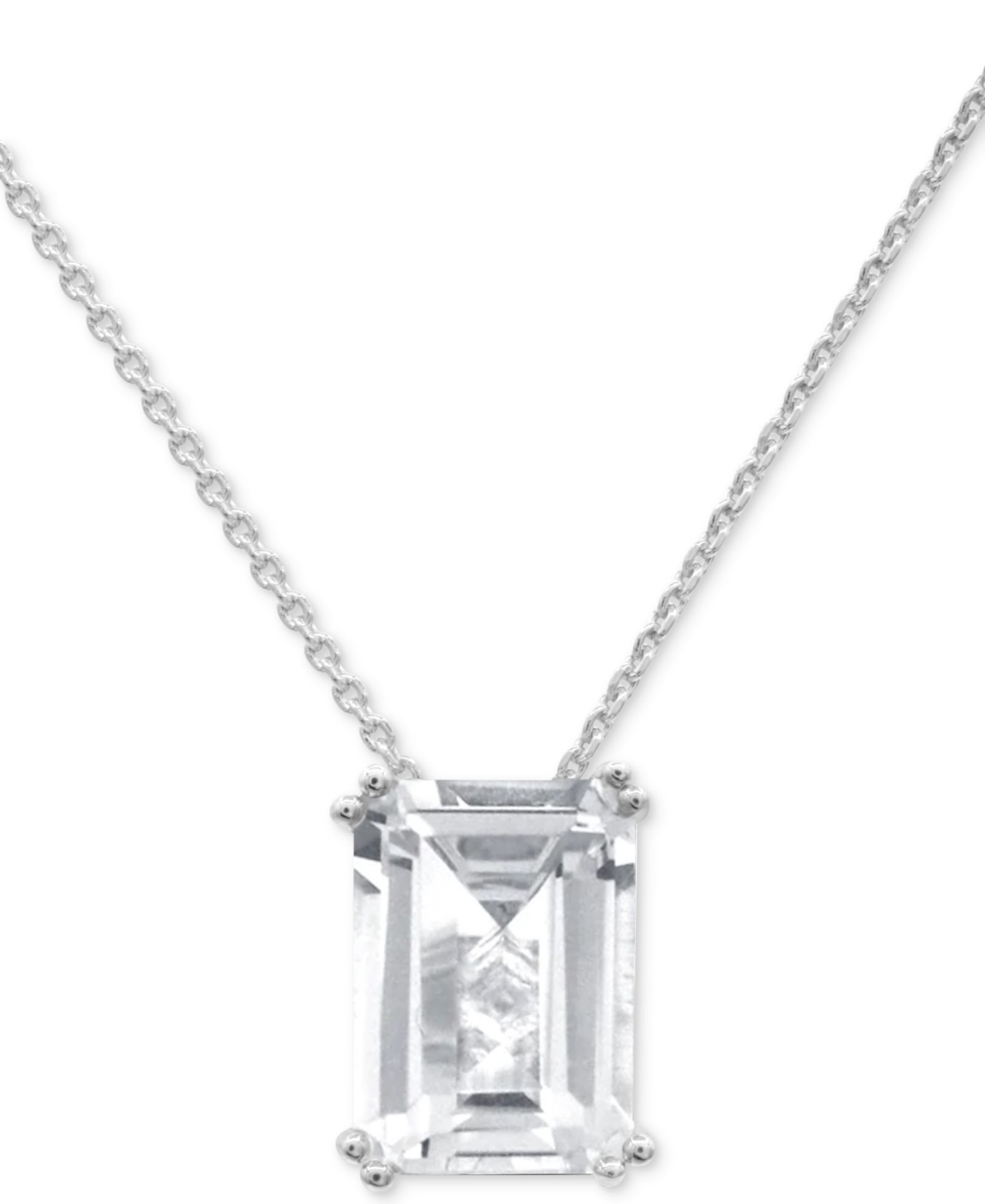 Подвеска Lime Quartz Solitaire 18" Pendant Necklace в 14k Gold-Plated Sterling Silver