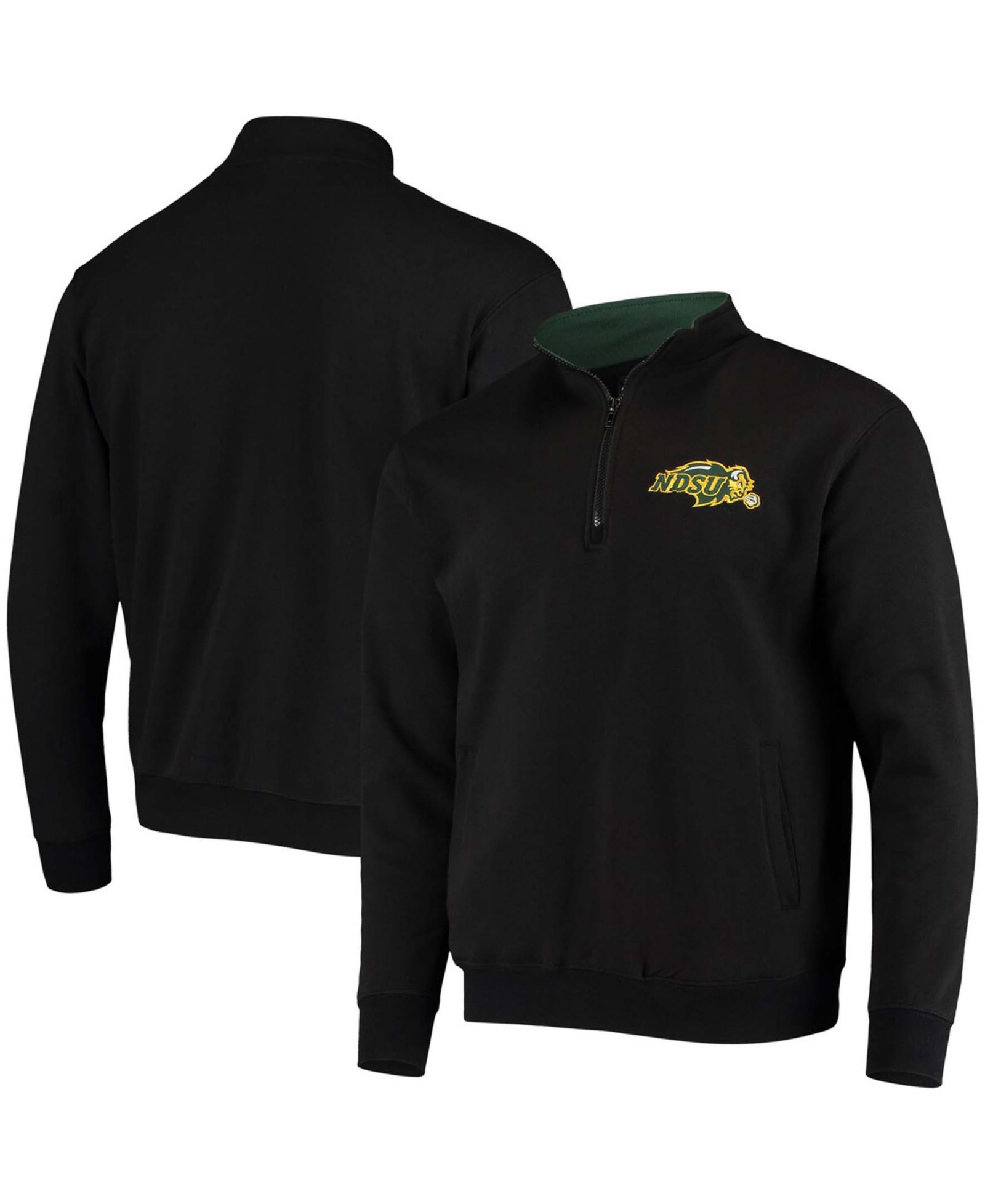 Мужская куртка Colosseum NDSU Bison Tortugas Logo с молнией на 1/4