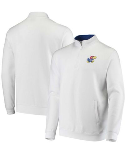 Colosseum Мужская куртка на молнии с логотипом Kansas Jayhawks Tortugas White Big and Tall