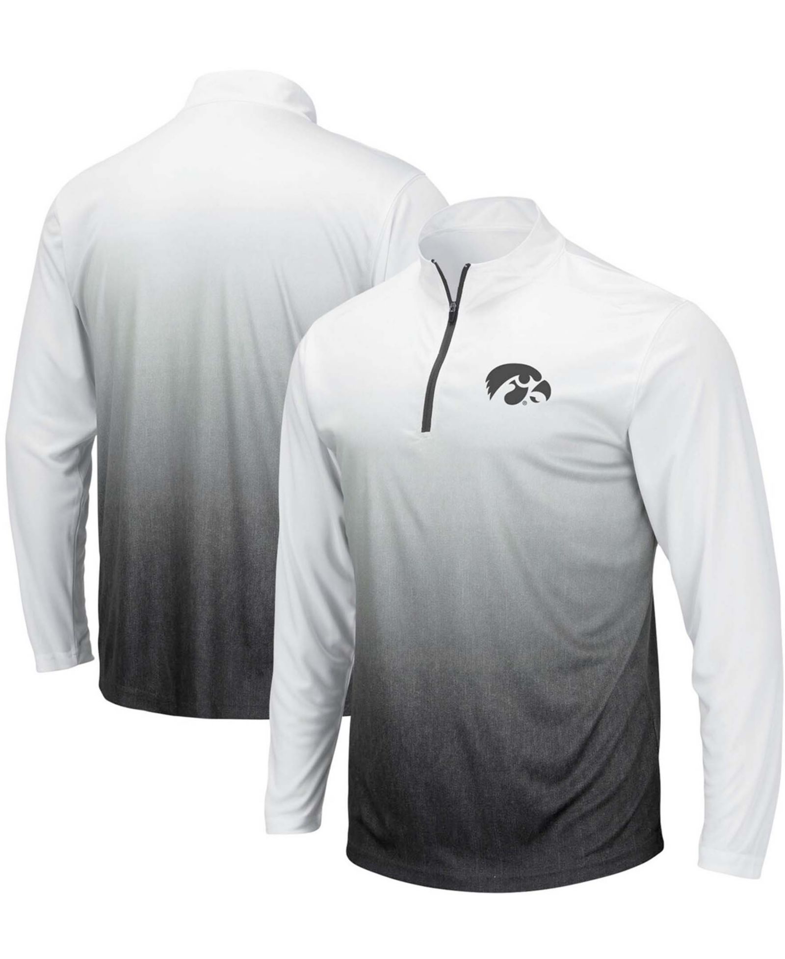 Мужская куртка Colosseum Gray Iowa Hawkeyes Magic Team Logo с молнией на горловине