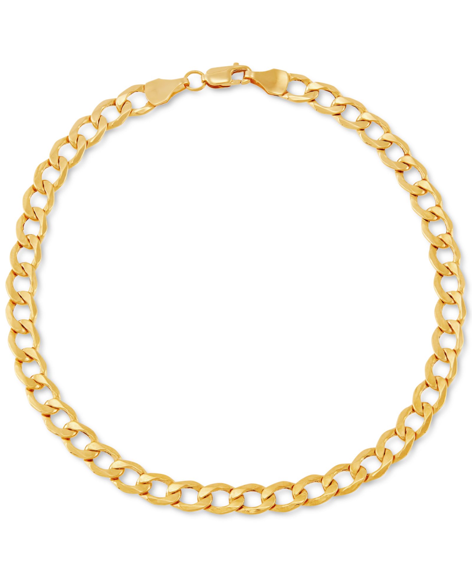 Italian Gold браслет с цепью Curb Link, 10k Gold
