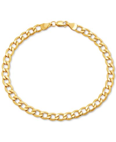 Браслет Italian Gold Cuban Link Chain (5mm), 10k Gold