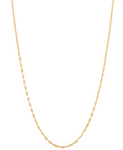 Italian Gold цепь-ожерелье Mariner Link из золота 10k 16"