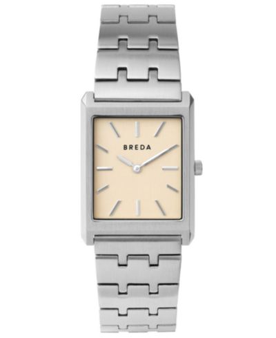 BREDA Women's 'Virgil' Silver Stainless Steel Bracelet Watch, 26mm