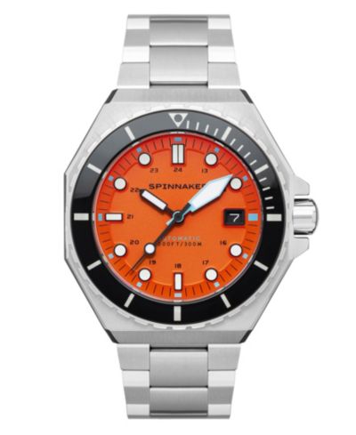 Мужские часы Spinnaker Dumas Automatic Tangerine с браслетом из нержавеющей стали 44mm