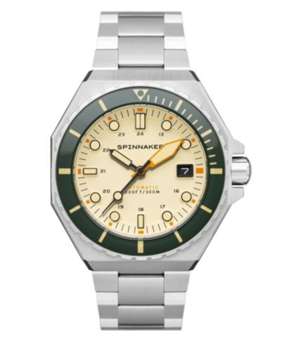 Spinnaker Мужские часы Dumas Automatic Sahara с серебристым браслетом из нержавеющей стали 44mm