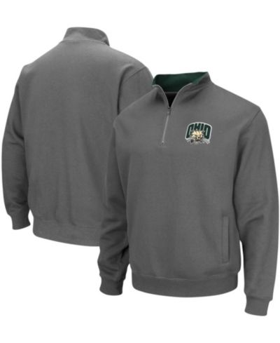 Мужская куртка Colosseum Charcoal Ohio Bobcats Tortugas Logo Quarter-Zip